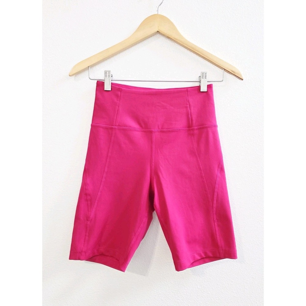 Girlfriend Collective High Rise Bike‎ Shorts Women's Size Small Pink